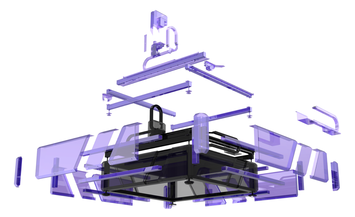 LASERBOT T5 с контроллером RUIDA  и источником 1500W