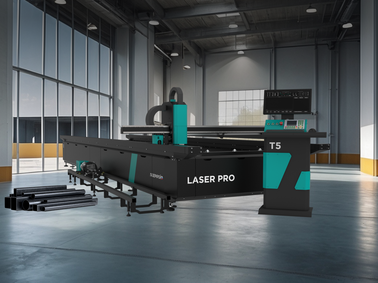 LASER PRO 6000LPY T8.2 с контроллером CYPCUT и источником 3000W