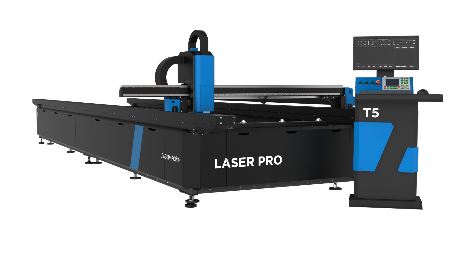 LASER PRO 6100LP T5 с контроллером RUIDA и источником 3000W