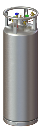 Вертикальный криогенный цилиндр DPL-450-195-2,3 с электронным уровнемером Вертикальный криогенный цилиндр DPL-450-195-2,3 с электронным уровнемером